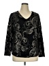 Chico's Paisley Black Pullover Sweater Size XL - photo 1