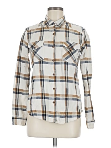 RVCA Long Sleeve Button-Down Shirt (view 1)
