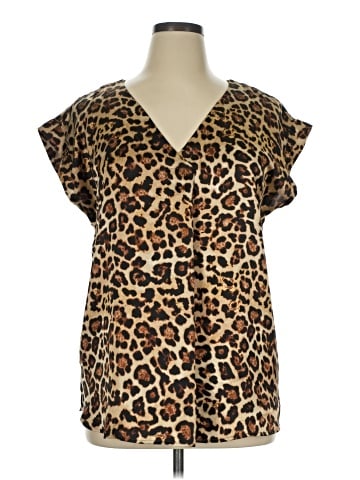 Ann Taylor LOFT Short Sleeve Blouse (view 1)