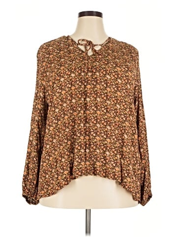 Natural Life Long Sleeve Blouse (view 1)