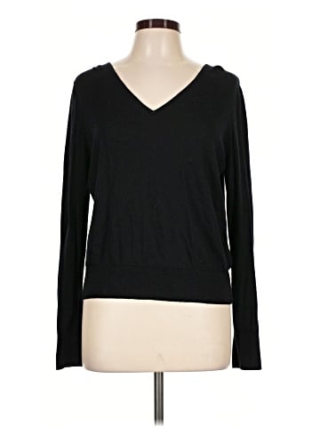 Madewell Merino Wool-Silk Blend V-Neck Sweater (view 1)