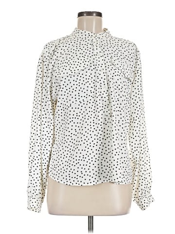 Topshop Long Sleeve Blouse (view 1)