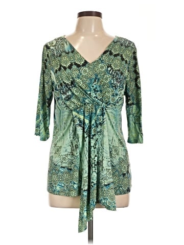 Live and Let Live 3/4 Sleeve Blouse (view 1)