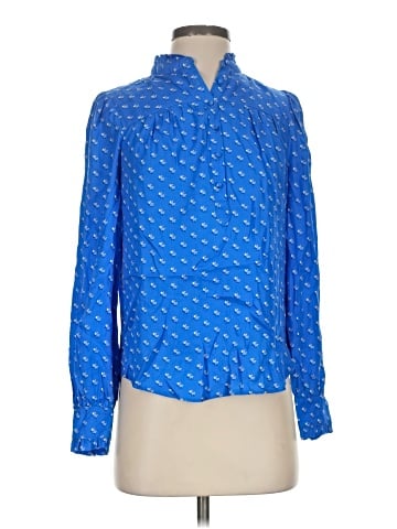 Vineyard Vines Long Sleeve Silk Top (view 1)