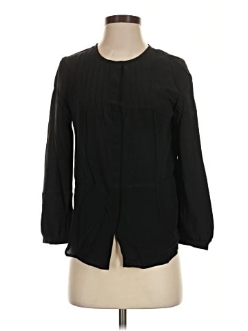 Madewell 3/4 Sleeve Silk Top (view 1)