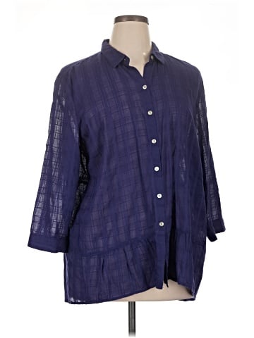 J.Jill 3/4 Sleeve Button-Down Shirt (view 1)