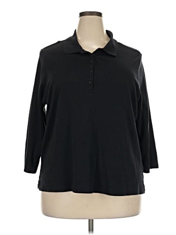 Lands' End Long Sleeve Polo (view 1)