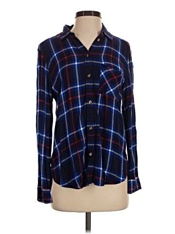 American Eagle Outfitters Long Sleeve Button-Down Shirt (view 1)