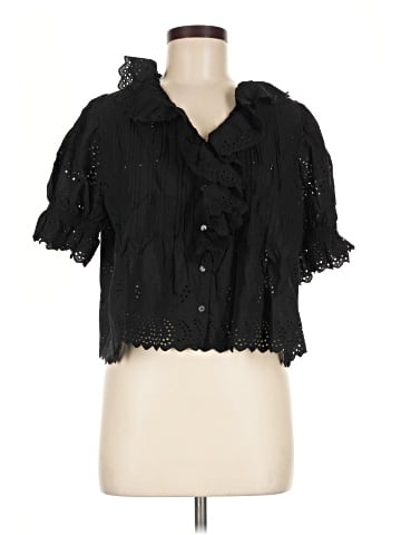 Ultra Pink Short Sleeve Blouse (view 1)
