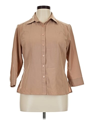Kathie Lee 3/4 Sleeve Blouse (view 1)