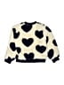 Splendid 100% Polyester Hearts Ivory Cardigan Size 5 - photo 2