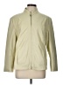 Assorted Brands 100% Leather Solid Ivory Track Jacket Size EU 42 / US 12 - photo 1