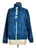 Reebok 100% Polyester Print Blue Track Jacket Size M - photo 1