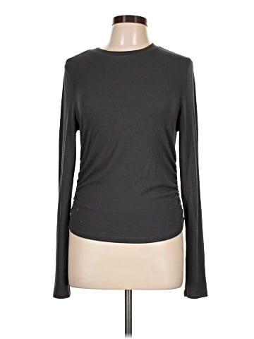Madewell Brushed Jersey Ruched Long-Sleeve Tee (view 1)