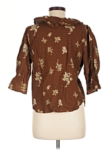 Ultra Pink 3/4 Sleeve Blouse (view 2)