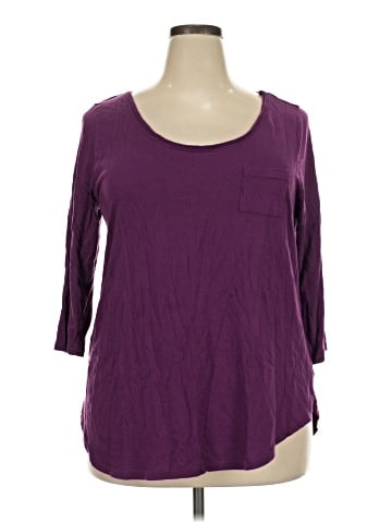 Lane Bryant 3/4 Sleeve T-Shirt (view 1)