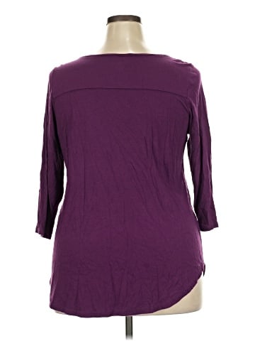 Lane Bryant 3/4 Sleeve T-Shirt (view 2)