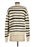 LINE Stripes Ivory Wool Pullover Sweater Size S - photo 2