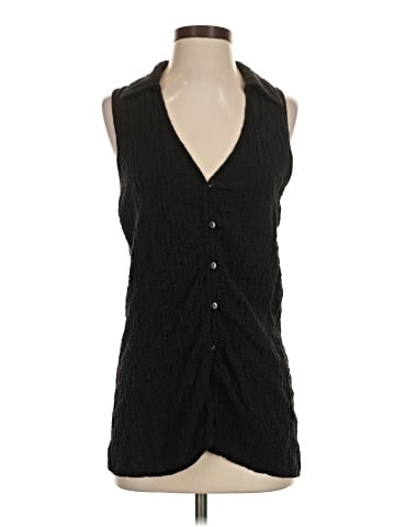 MNG Sleeveless Button-Down Shirt (view 1)