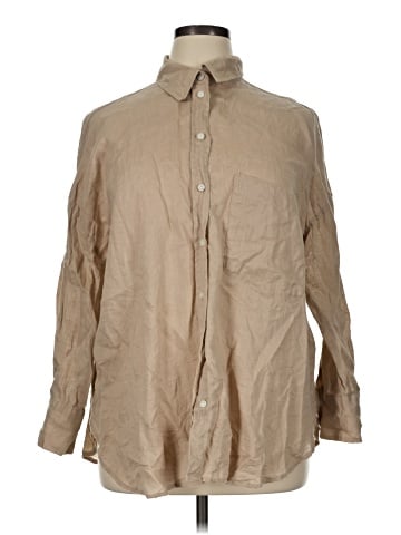 Zara Long Sleeve Button-Down Shirt (view 1)
