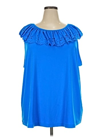 Susan Graver Short Sleeve Blouse (view 1)