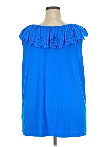 Susan Graver Short Sleeve Blouse (view 2)