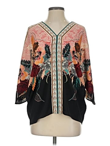 Rose + Olive 3/4 Sleeve Blouse (view 1)
