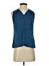 Halogen 100% Polyester Blue Sleeveless Blouse Size XS - photo 1