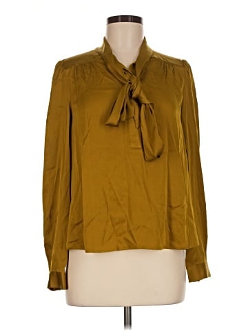 Diane von Furstenberg Long Sleeve Silk Top (view 1)