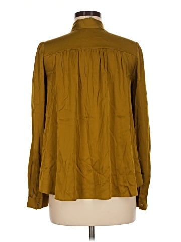 Diane von Furstenberg Long Sleeve Silk Top (view 2)