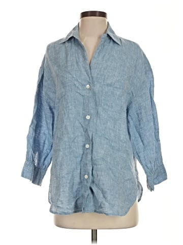 Madewell 3/4 Sleeve Button-Down Shirt (view 1)