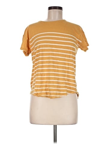 Madewell Whisper Cotton Rib-Crewneck Tee in Nautical Stripe (view 1)