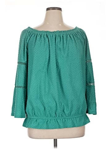 NY Collection 3/4 Sleeve Blouse (view 1)