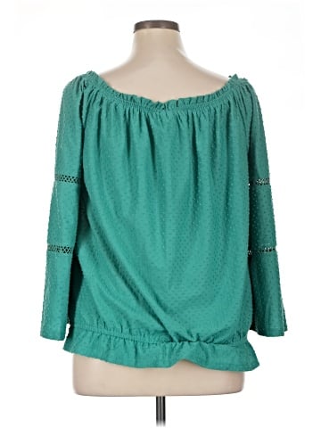 NY Collection 3/4 Sleeve Blouse (view 2)