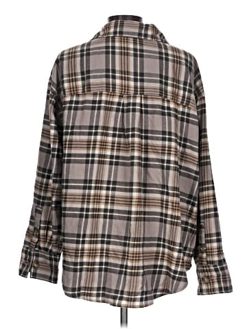 American Eagle Outfitters Long Sleeve Button-Down Shirt (view 2)