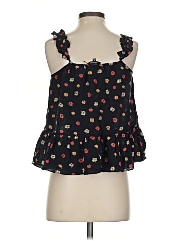 Madewell Silk Ruffle-Strap Cami Top in Confetti Floral (view 2)