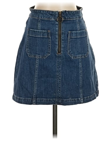 Madewell Zip Jean Skirt (view 1)