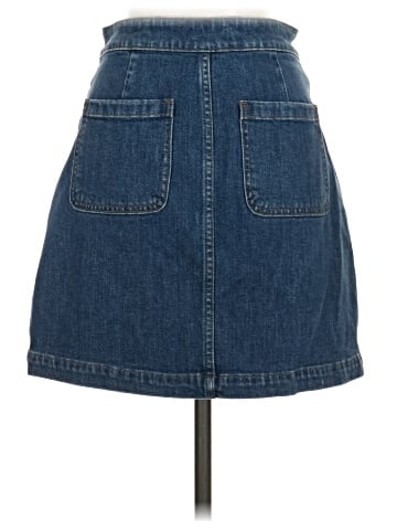 Madewell Zip Jean Skirt (view 2)