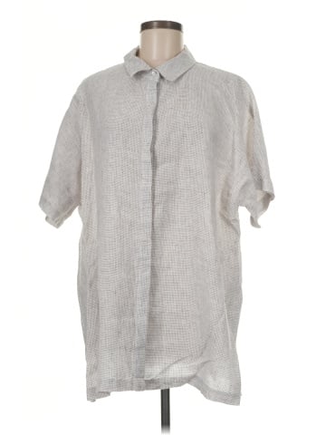 Eileen Fisher Short Sleeve Button-Down Shirt (view 1)