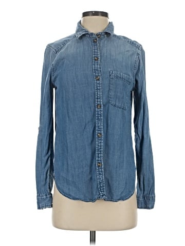 American Eagle Outfitters Long Sleeve Button-Down Shirt (view 1)