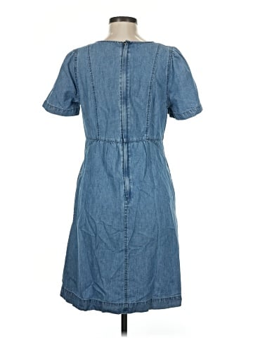 Madewell Denim Flutter-Sleeve Midi Dress in Amberley Wash (view 2)