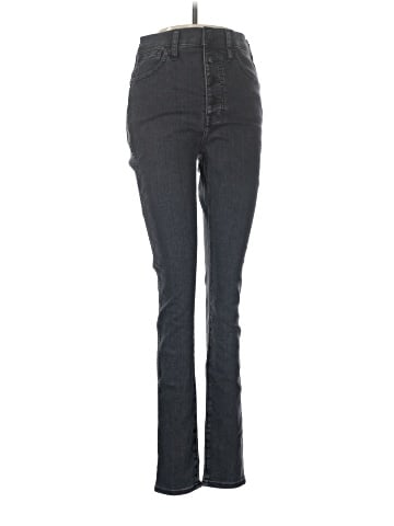 Madewell Tall 10" High-Rise Skinny Jeans in Robert Wash: Button-Front Edition (view 1)