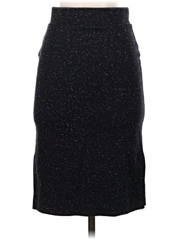 Madewell Column Side-Slit Skirt in Speckle (view 2)