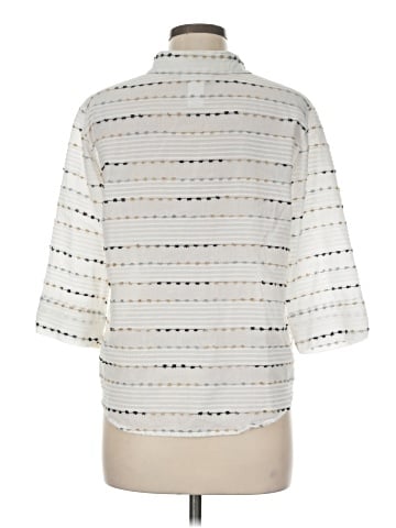 Alfred Dunner 3/4 Sleeve Button-Down Shirt (view 2)