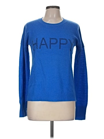 Aqua Cashmere Pullover Sweater (view 1)