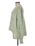Pol 100% Polyester Tweed Green Pullover Sweater Size M - photo 5