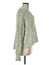 Pol 100% Polyester Tweed Green Pullover Sweater Size M - photo 4