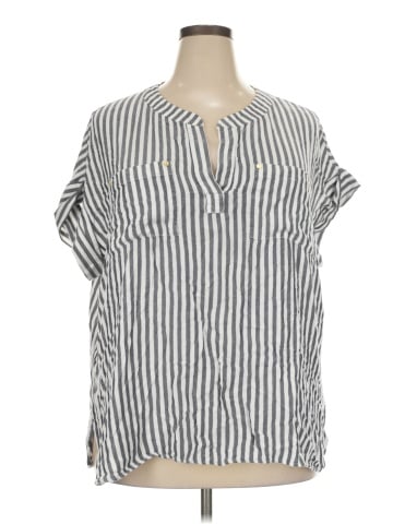 Jones New York Short Sleeve Blouse (view 1)