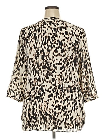 Rose + Olive 3/4 Sleeve Blouse (view 2)