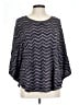 AB Studio Chevron-herringbone Gray Poncho Size L (estimated) - photo 1